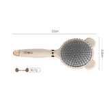 Darrahopens Health & Beauty > Massage & Relaxation > Massagers Little Bear Comb Soft Touch Air Cushion Hair Brush with Built-in Cleaning Claw Detangling Massage Comb for Wet and Dry Hair Gentle Scalp Care