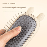 Darrahopens Health & Beauty > Massage & Relaxation > Massagers Little Bear Comb Soft Touch Air Cushion Hair Brush with Built-in Cleaning Claw Detangling Massage Comb for Wet and Dry Hair Gentle Scalp Care