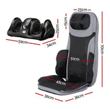 Darrahopens Health & Beauty > Massage & Relaxation > Massagers Livemor 8-nodes Full Back Massage Seat Cushion Heating With Foot Massagers