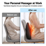 Darrahopens Health & Beauty > Massage & Relaxation > Massagers Livemor Back Massager with Heat, Cordless Electric Neck & Shoulder Massager Pillow, 3-Speed Deep Tissue Kneading for Lumbar, Thigh & Calf, Portable Muscle Relief for Home & Office Use