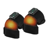 Darrahopens Health & Beauty > Massage & Relaxation > Massagers Livemor Knee Massager with Heat (2 Pack), Cordless Heated Knee Massage for Pain Relief with 3 Heating Levels, 3 Vibration Modes, Gentle Lights, Adjustable Straps, 3-in-1, Gift for Men and Women