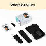 Darrahopens Health & Beauty > Massage & Relaxation > Massagers Livemor Knee Massager with Heat (2 Pack), Cordless Heated Knee Massage for Pain Relief with 3 Heating Levels, 3 Vibration Modes, Gentle Lights, Adjustable Straps, 3-in-1, Gift for Men and Women