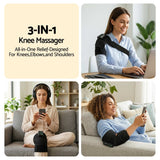Darrahopens Health & Beauty > Massage & Relaxation > Massagers Livemor Knee Massager with Heat (2 Pack), Cordless Heated Knee Massage for Pain Relief with 3 Heating Levels, 3 Vibration Modes, Gentle Lights, Adjustable Straps, 3-in-1, Gift for Men and Women