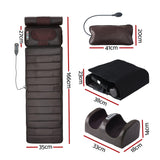 Darrahopens Health & Beauty > Massage & Relaxation > Massagers Livemor Massage Mat Kneading Neck Foot Massager Heated Vibration Airbag Mattress