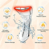 Darrahopens Health & Beauty > Massage & Relaxation > Massagers Multi-Function 7-Color Light Constant-Temperature EMS Neck Massager - Neck Lifting and Firming Massager - Facial Infusion Beauty Device - IPX6 Waterproof Electric Neck Massager - 5-in-1 Device Combining Skin Warming, EMS, Infusion, Massage, and Color Ligh