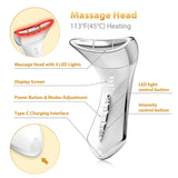 Darrahopens Health & Beauty > Massage & Relaxation > Massagers Multi-Function 7-Color Light Constant-Temperature EMS Neck Massager - Neck Lifting and Firming Massager - Facial Infusion Beauty Device - IPX6 Waterproof Electric Neck Massager - 5-in-1 Device Combining Skin Warming, EMS, Infusion, Massage, and Color Ligh