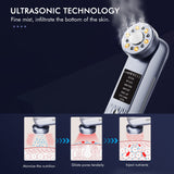 Darrahopens Health & Beauty > Massage & Relaxation > Massagers Multi-Functional Facial Beauty Device - Ultrasonic, EMS, RF LED, Cool Therapy & Eye Care(blue)