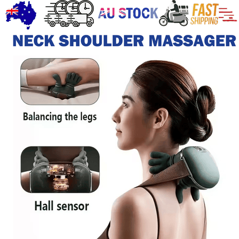 Darrahopens Health & Beauty > Massage & Relaxation > Massagers Neck Shoulder Massager, Electric Heated Kneading Back Massager Pain Relief