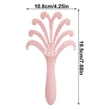 Darrahopens Health & Beauty > Massage & Relaxation > Massagers New light pink  Octopus Scalp Massage Comb, Gentle Fluffy Wide Tooth Hair Brush, Portable Wet Dry Use Detangling Hair Comb In Australia - Darrahopens