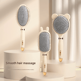 Darrahopens Health & Beauty > Massage & Relaxation > Massagers Oval comb Soft Touch Air Cushion Hair Brush with Built-in Cleaning Claw Detangling Massage Comb for Wet and Dry Hair Gentle Scalp Care