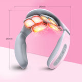 Darrahopens Health & Beauty > Massage & Relaxation > Massagers Pink 6 Heads Relax remote control AI Voice Broadcast Neck Massager Electric Chargable