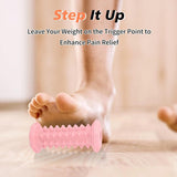 Darrahopens Health & Beauty > Massage & Relaxation > Massagers Plantar Fasciitis Relief,Foot Roller,Foot Massager Roller for Deep Tissue Muscle Massage,Portable Reflexology Tool-Pink