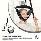 Darrahopens Health & Beauty > Massage & Relaxation > Massagers Portable neck stretcher for home use, medium tension with polyamide material, 360° rotation and 2-point connection, suitable for travel and home use to relieve neck pain