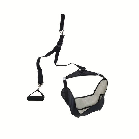 Darrahopens Health & Beauty > Massage & Relaxation > Massagers Portable neck stretcher for home use, medium tension with polyamide material, 360° rotation and 2-point connection, suitable for travel and home use to relieve neck pain