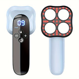 Darrahopens Health & Beauty > Massage & Relaxation > Massagers Rechargeable Handheld Massager With 4-Point Head(Blue)