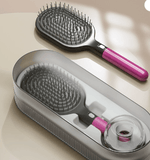 Darrahopens Health & Beauty > Massage & Relaxation > Massagers Rose Red Premium Self-Cleaning Hair Brush Set with Stand - Anti-Static Detangling & Scalp Massage Paddle Brush