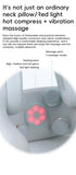 Darrahopens Health & Beauty > Massage & Relaxation > Massagers Smart 4-in-1 Travel Neck Pillow with ANC Headphones - Heated Vibration Massage & Bluetooth Audio - Memory Foam Support for Planes & Home - Beige