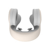 Darrahopens Health & Beauty > Massage & Relaxation > Massagers Smart 4-in-1 Travel Neck Pillow with ANC Headphones - Heated Vibration Massage & Bluetooth Audio - Memory Foam Support for Planes & Home - Beige