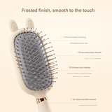 Darrahopens Health & Beauty > Massage & Relaxation > Massagers Square comb Soft Touch Air Cushion Hair Brush with Built-in Cleaning Claw Detangling Massage Comb for Wet and Dry Hair Gentle Scalp Care