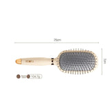 Darrahopens Health & Beauty > Massage & Relaxation > Massagers Square comb Soft Touch Air Cushion Hair Brush with Built-in Cleaning Claw Detangling Massage Comb for Wet and Dry Hair Gentle Scalp Care