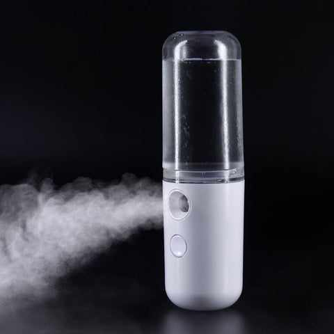 Darrahopens Health & Beauty > Massage & Relaxation > Massagers Two Portable Nano Facial Sprayer - 50ml USB Rechargeable Moisturizing Disinfectant Sprayer(white)