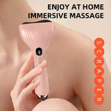 Darrahopens Health & Beauty > Massage & Relaxation > Massagers USB Electric Gua Sha Massager, Electric Massager, Heated Vibration Gua Sha Board, Suitable for Neck, Shoulder, and Back Massage Tools, Ideal for Beauty/Daily Relaxation, Home Personal Care Tool（WHITE）