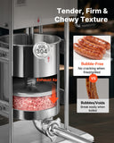 Darrahopens Health & Beauty > Massage & Relaxation > Massagers VEVOR Manual Sausage Stuffer, 22 LBS / 10 L Vertical Meat Stuffer, Dual-Speed Sausage Casing Meat Filling Machine, Stainless Steel Heavy Duty Filler with 5 Stuffing Tubes, for Commercial & Home Use