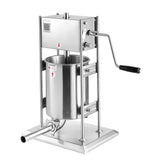 Darrahopens Health & Beauty > Massage & Relaxation > Massagers VEVOR Manual Sausage Stuffer, 22 LBS / 10 L Vertical Meat Stuffer, Dual-Speed Sausage Casing Meat Filling Machine, Stainless Steel Heavy Duty Filler with 5 Stuffing Tubes, for Commercial & Home Use