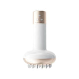 Darrahopens Health & Beauty > Massage & Relaxation > Massagers White Electric Meridian Brush Massager - 6-in-1 Handheld Device with Vibration, Microcurrent, and Heat Therapy