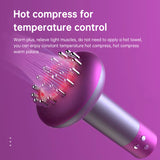 Darrahopens Health & Beauty > Massage & Relaxation > Massagers White Electric Meridian Brush Massager - 6-in-1 Handheld Device with Vibration, Microcurrent, and Heat Therapy