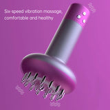 Darrahopens Health & Beauty > Massage & Relaxation > Massagers White Electric Meridian Brush Massager - 6-in-1 Handheld Device with Vibration, Microcurrent, and Heat Therapy