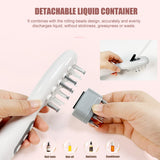 Darrahopens Health & Beauty > Massage & Relaxation > Massagers White Porrtable EMS Vibration Scalp Massager & Hair Growth Comb - Tri-Color LED Therapy, 8 Gentle Comb Teeth | 6 EMS Teeth | 6 Essence-Dispensing Teeth for Even Application & Hair Rescue