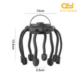 Darrahopens Health & Beauty > Massage & Relaxation > Massagers Wireless Octopus Head Massager – 8-Point Vibration Therapy, 360° Scalp Relief, Rechargeable with 3 Modes for Stress & Insomnia Relief (Black)