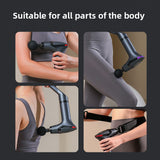 Darrahopens Health & Beauty > Massage & Relaxation > Massagers Yellow Professional Massage Gun with Extension Handle and Back Strap 12 Speeds Deep Tissue Muscle Relief for Home Gym and Australian Athletes