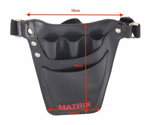Darrahopens Health & Beauty > Massage & Relaxation MATRIX Leather Tool Belt Barber Hairdressing Pouch Scissor Waist Pouch Bag