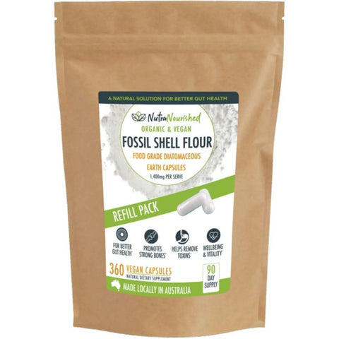 Darrahopens Health & Beauty > Nutrition & Supplements > Vitamins & Supplements Organic Fossil Shell Flour Capsules - Refill Bag