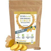Darrahopens Health & Beauty > Nutrition & Supplements > Vitamins & Supplements Organic Ginger Powder Capsules - Refill Bag