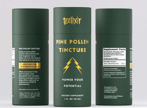 Darrahopens Health & Beauty > Nutrition & Supplements > Vitamins & Supplements Teelixir Pine Pollen Extract (Tincture) 30ml
