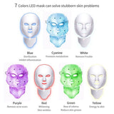 Darrahopens Health & Beauty > Personal Care 7-Color LED Light Photon Face Mask Neck Rejuvenation Skin Facial Wrinkle Therapy