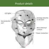 Darrahopens Health & Beauty > Personal Care 7-Color LED Light Photon Face Mask Neck Rejuvenation Skin Facial Wrinkle Therapy