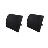 Darrahopens Health & Beauty > Personal Care > Back Care 2 Pack Memory Foam Lumbar Support Cushion with Black Cover