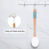 Darrahopens Health & Beauty > Personal Care > Back Care Long Handle Bath Gentle Body Scrubber Set - Non-Slip Grip Back Brush with 4 EVA Exfoliating Sponge Heads