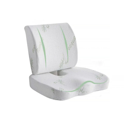Darrahopens Health & Beauty > Personal Care > Back Care Memory Foam Lumbar Back Support Cushion Seat Set