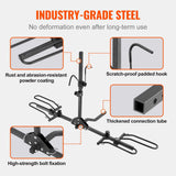 Darrahopens Health & Beauty > Personal Care > Back Care VEVOR 2-Bike Rack Hitch Mount Folding Carrier Car Truck SUV 1.25