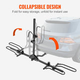 Darrahopens Health & Beauty > Personal Care > Back Care VEVOR 2-Bike Rack Hitch Mount Folding Carrier Car Truck SUV 1.25