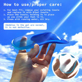 Darrahopens Health & Beauty > Personal Care Bibal Insole 2X Pair S Size Gel Half Insoles Shoe Inserts Arch Support Foot Pad