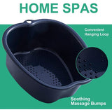 Darrahopens Health & Beauty > Personal Care > Foot Care Foot Bath Basin Large Thickened Solid Plastic Foot Soaking Tub Therapy Detox Relaxation Black