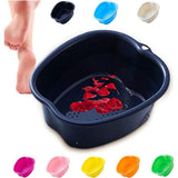 Darrahopens Health & Beauty > Personal Care > Foot Care Foot Bath Basin Large Thickened Solid Plastic Foot Soaking Tub Therapy Detox Relaxation Black