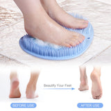 Darrahopens Health & Beauty > Personal Care > Foot Care Foot Scrubber Mat with Suction Cups for Shower and Bathroom, Non-Slip Foot Cleaning Massage Mat, Blue