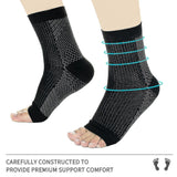 Darrahopens Health & Beauty > Personal Care > Foot Care Neuropathy Socks 3 Pairs Black L XL For Pain Relief Compress Plantar Fasciitis Tendinitis Compatible With Braun
